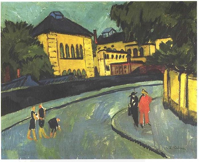 Ernst Ludwig Kirchner Dresden-Friedrichstadt China oil painting art